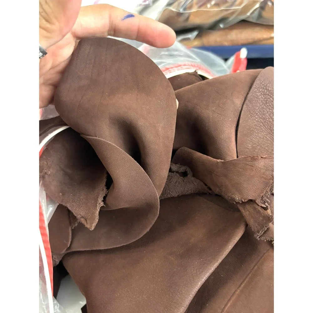 Genuine Leather Scrap Lot 8 LBS Mixed Pieces Upholstery Craft‎ DIY